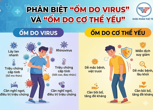FTT_Phân biệt “ốm do virus” và “ốm do cơ thể yếu”
