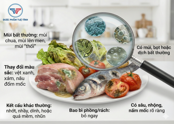 FTT_Thịt, cá, rau quả bị nhiễm khuẩn — cách nhận biết đơn giản